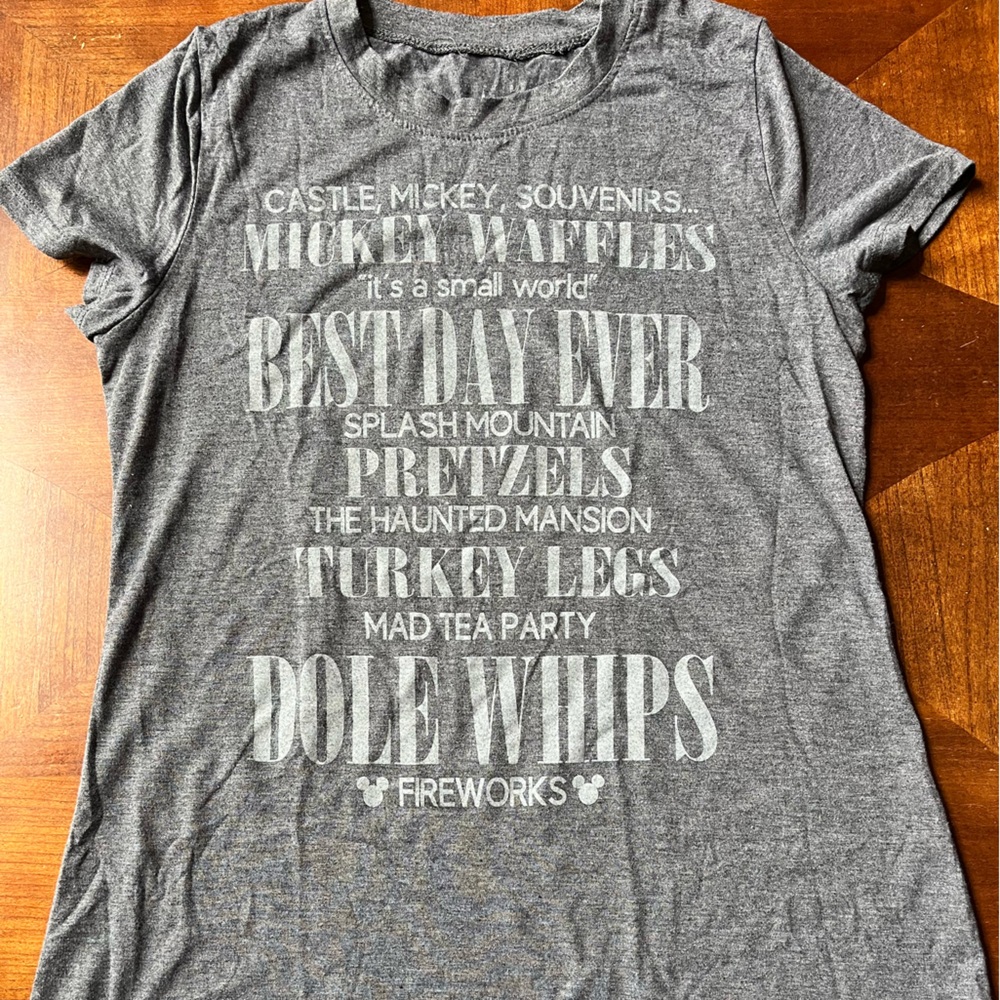 Women’s Disney park gray shirt size medium